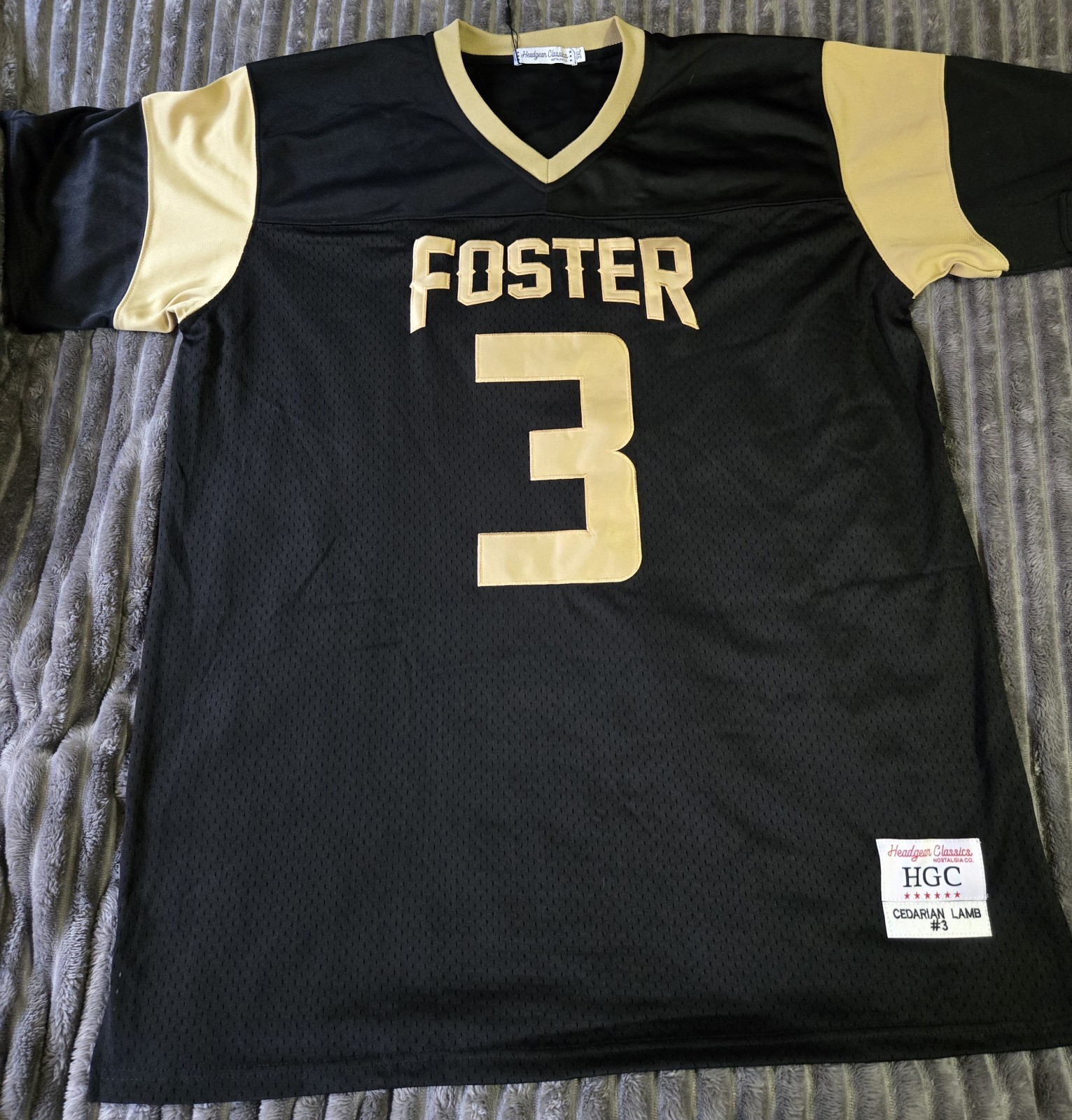 CeeDee Lamb Foster High School Football Jersey Mens 3XL XXXL Stitched Black NWT