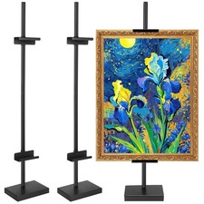 2 Pack Adjustable Tabletop Easel Stand Metal Picture Frame Stand Table Art Ea...