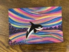 Original Orca Vivid Oceanscape Watercolor Scape Painting 4 x 6” By ScapesbySass — photo 2