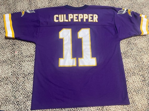 Vintage Logo Athletic Jersey Minnesota Vikings Duante Culpepper Mens L #11 - Picture 2 of 4