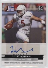 2022 Leaf Pro Set Draft Auto Leo Chenal #PSA-LC1 Auto 7eo