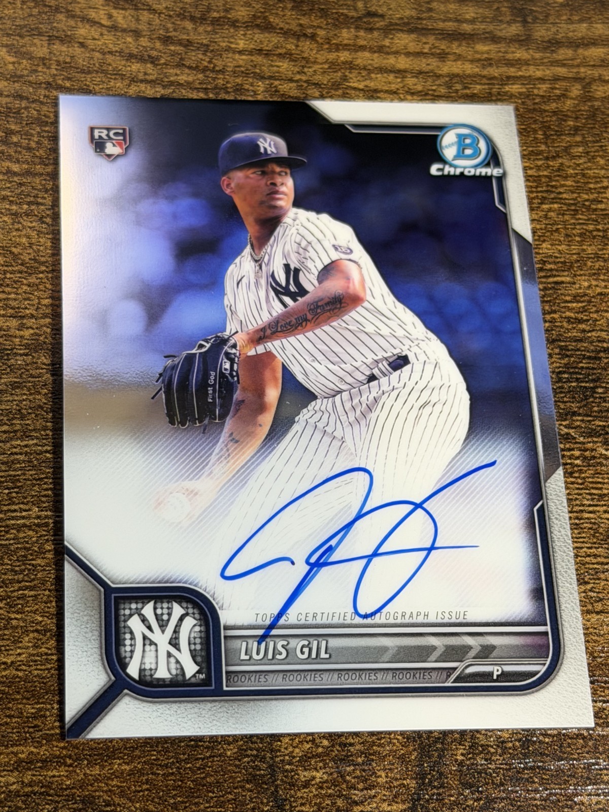 LUIS GIL 2022 Bowman Chrome #CRA-LG Rookie Auto