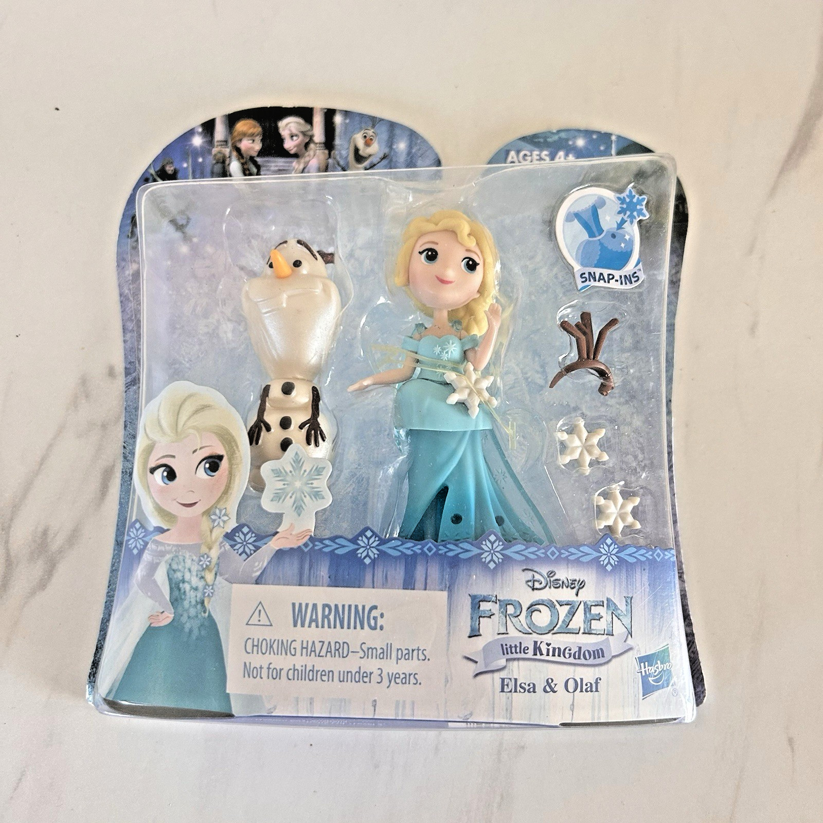 Disney Frozen Little Kingdom Elsa & Olaf w/ Snap Ins Accesso