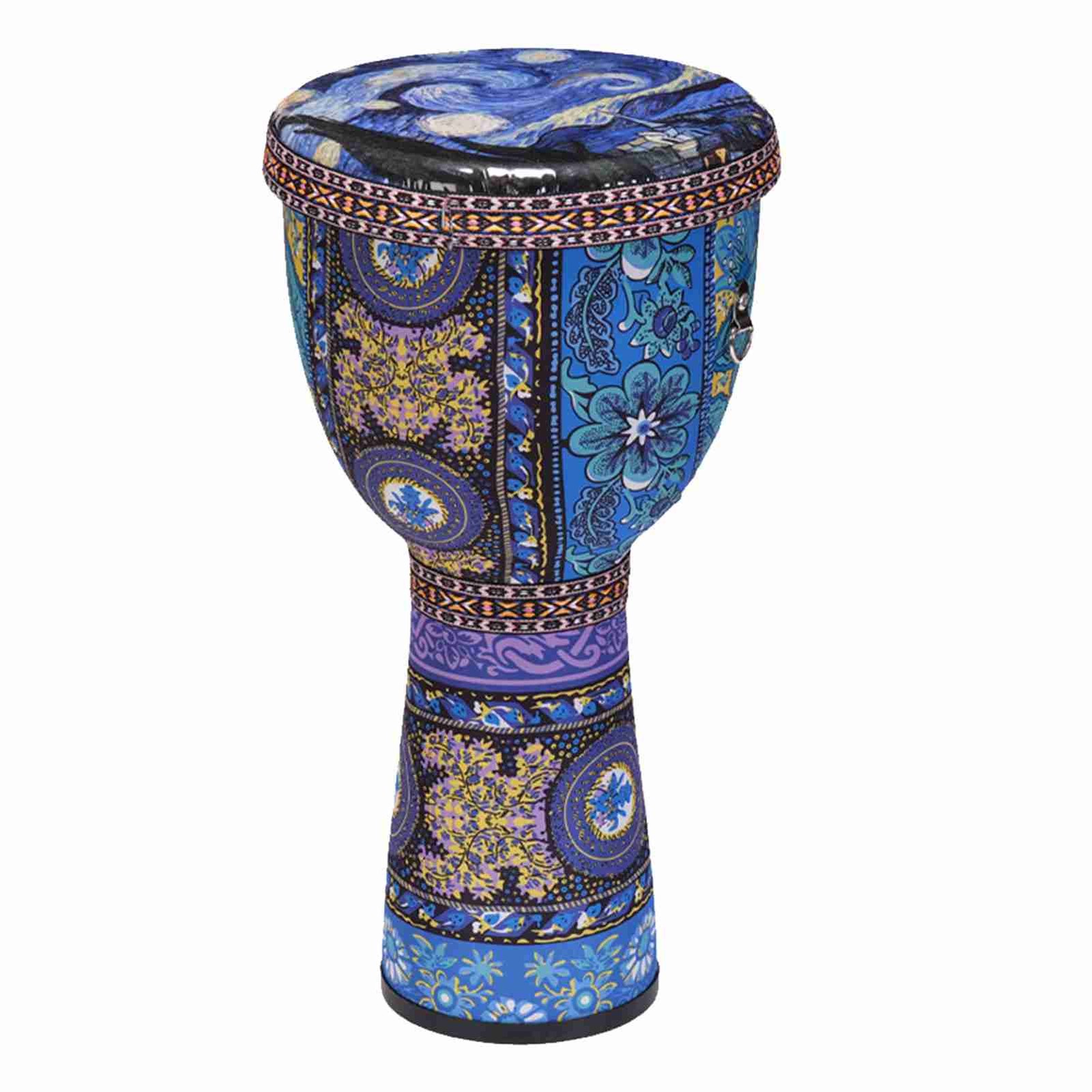 African Hand Drum 8 Inch Portable Djembe Drum Percussion Instrument With Col BAJ