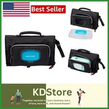 Travel Changing Pad with Organizer Wipes Pocket Waterproof Diaper Mat Black
