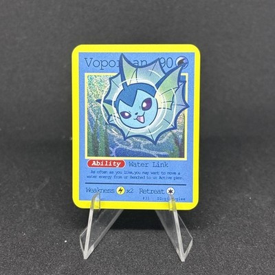 Pluto coco Mini Series 1 - Holo Vaporeon #31 - Giddyglee
