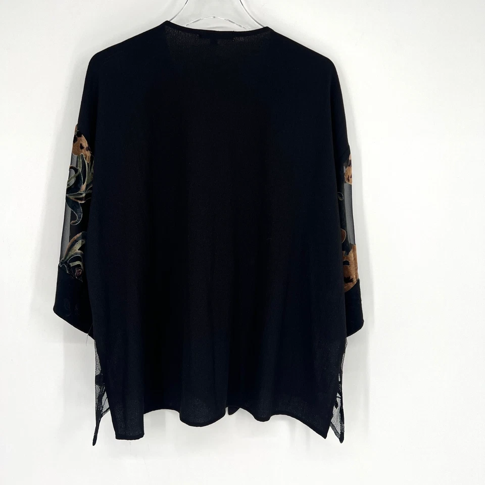 Cárdigan De Colección Spencer Alexis Para Mujer L Retazos Floral Burnout Terciopelo Boho Kimono Foto 2 de 4
