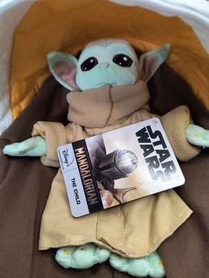 Baby Yoda Plush- Star Wars The Mandalorian , The Child Grogu, in Pram. FREE SHIP