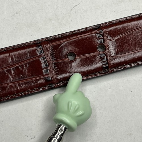 Zep-Pro Full Grain Leather Brown Croc Embossed Belt Size 42 NWT Western READ - Afbeelding 3 van 6