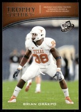2009 Press Pass Trophy Club #58 Brian Orakpo Rookie RC Texas football card. rookie card picture