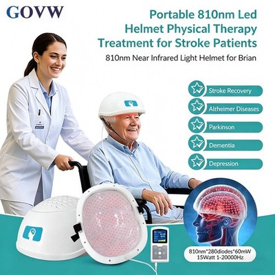 810nm Light Therapy Helmet 280 LEDs Non-Invasive for Brain Health Recovery Home