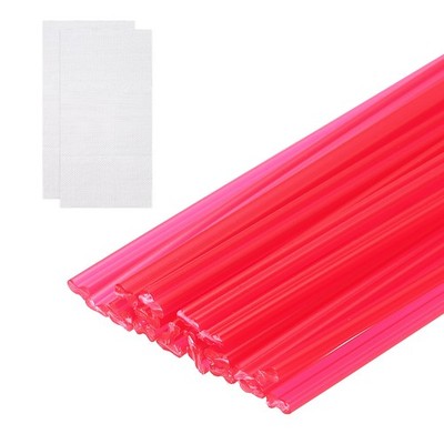 20 Pcs Plastic Welding Rods, 20 Inch with Reinforcing Mesh, Red