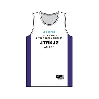 Champro Adult SJ-TRKJ2KITP SIZE KIT: Fitted Track Singlet