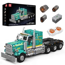 Mould King 13201 Muscle Truck Trailer American Car Building Block Toy Gift