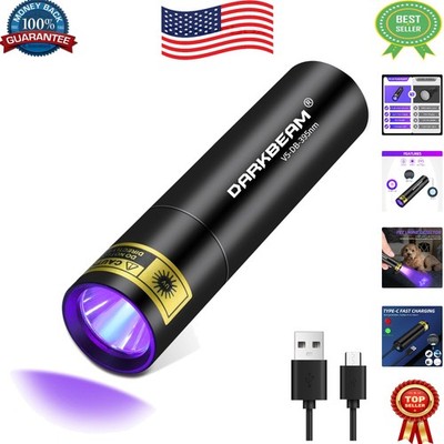 Durable USB-C Mini 395 NM UV Flashlight - Ideal for Pet Owners & DIY Projects