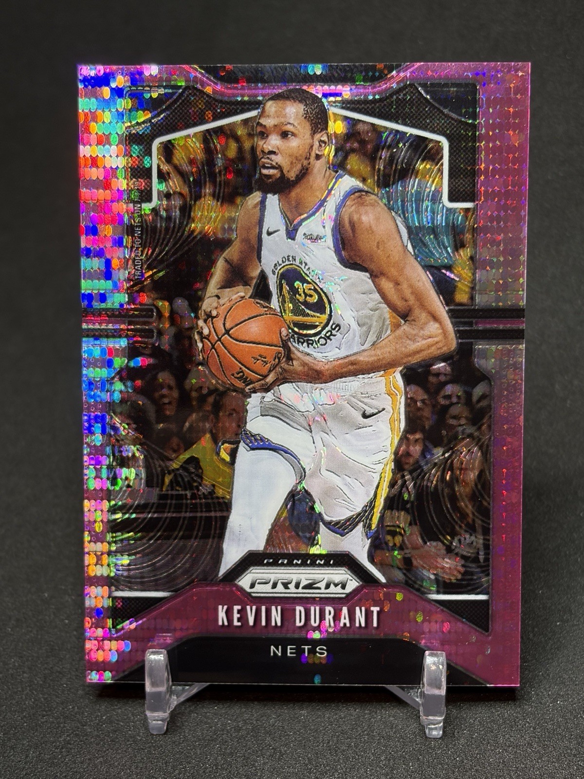 2019 Panini Prizm Kevin Durant Pink Pulsar Prizm #210 /42