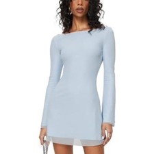 Princess Polly Lukea LongSleeve Mini Dress, Size: 0