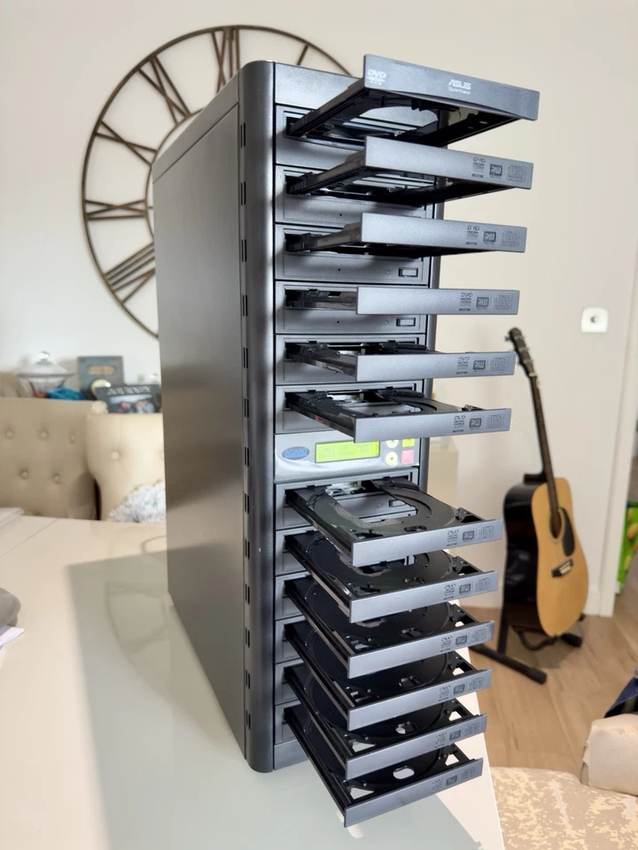 Mint ACARD Technology  1:10 Multi CD DVD RW Disc Burner Copier Duplicator Tower - Image 2 of 4