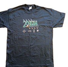 Legend Of Zelda Four Swords Nintendo GameCube Promo Shirt Size Large Black