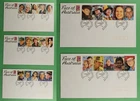 DR WHO 2001 AUSTRALIA 5 FDC FACES STRIP R81876