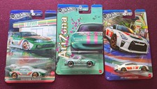 Hot Wheels 7-Eleven Exclusive Toyota Supra Nissan GTR Arizona Miata Lot of 3 New