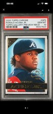 2020 Topps Chrome Gallery Preview Ronald Acuna #GP2 PSA 10 NBCD Atlanta Braves