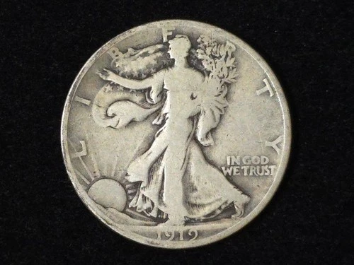 1919-D Walking Liberty Silver Half Dollar VG 60924