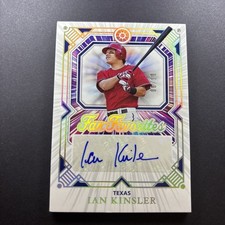 2025 Panini Boys Of Summer Ian Kinsler Fan Favorites Holo Gold 10 Auto Texas