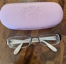 Juicy Couture Eyeglass Frames. Lucy. Half Rim. Black Multicolor. Preowned