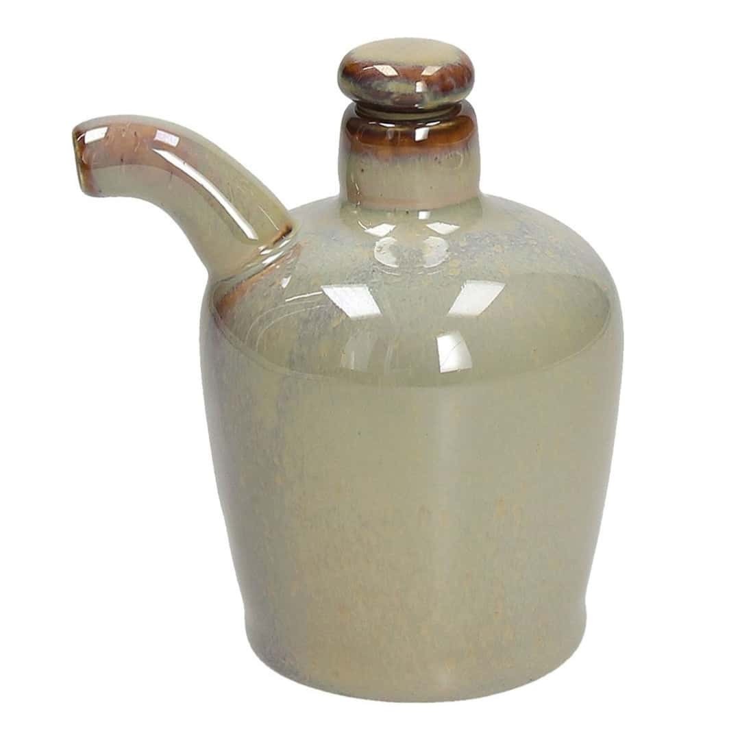 Beige Soy Sauce Bottle 15 Cl In Stoneware - Tognana