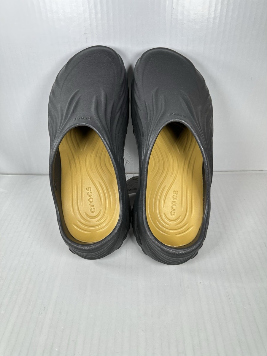 Size 9 Crocs Echo Wave Black Sand 210521-0LD Men Sandals 
