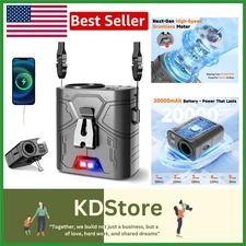 20000mAh Portable Waist Fan, Clip-On Wearable Belt Fan with 5-Speed 20000RPM Mot