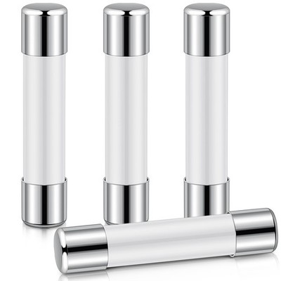 Relaxweex 4 Pcs Ceramic Fast Fuses for Multimeters 600V Fuse white 