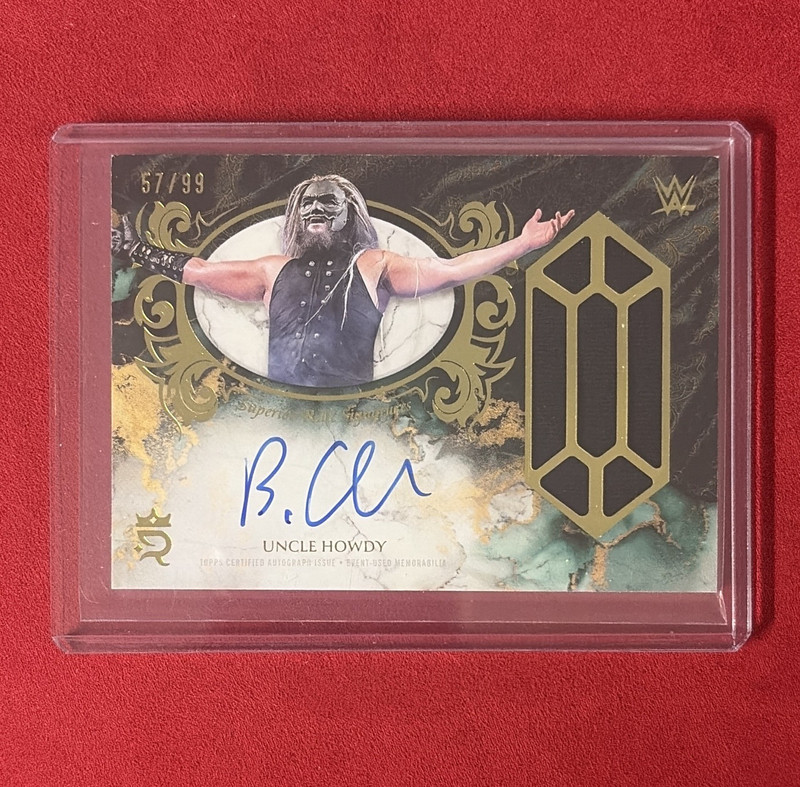 Topps WWE 2025 Royalty Uncle Howdy Auto Relic #SUS-UHO 57/99 Card