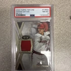 2020 Topps Tier One - Tier One Relics Shohei Ohtani #T1R-SO /395 PSA 8