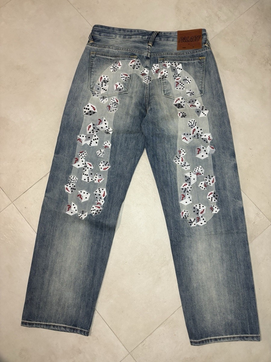 Palace X Evisu Dice denim Jeans Size 30 | eBay