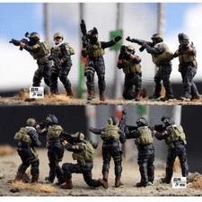 Homemade 1/72 Iraqi Special Forces 6-Man Squad Finished Colored Model NEW