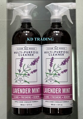 #ad #ad 2 Pk CLEAN HOUSE LAVENDER MINT Kitchen Odor Deodorize Cleaner Refresh Renew $42.95