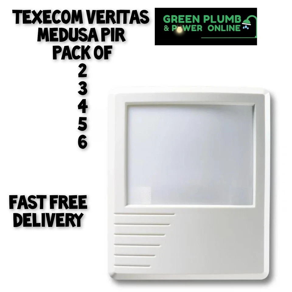 Texecom Veritas Medusa PIR 12m Range AAC-0001 Pack's Of 2 - 3 - 4 - 5 - 6