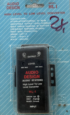 High level to low level converter HL1 10-80dB audio design