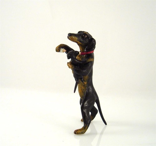 Franz Bergmann Vienna Austria DACHSHUND Mother with Puppy and Milk Bottle Dog - 第 4/6 張圖片