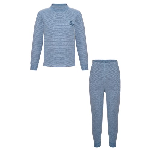 Kids Boys Girls Nightwear Tops Underwear T-shirt Pajama Set Johns Warm Suit - Picture 31 of 71