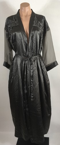 Vintage Peignoir Set Private Luxuries L Long Nightgown Robe Honeymoon Bridal - Picture 12 of 17