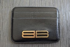 Balenciaga Gossip Black Leather Card Case Holder