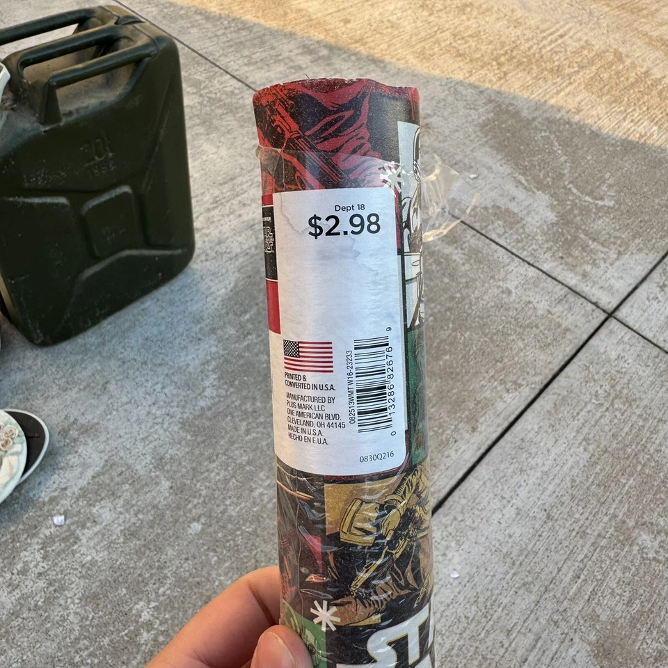 ¡Papel de envolver de Navidad Star Wars El Despertar de la Fuerza!! 70 pies cuadrados 2015 nuevo otro Foto 3 de 4