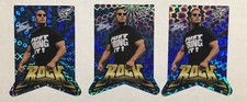 3 Vintage WWF Vintage THE ROCK Prism Sticker 2001 Dwayne Johnson Wrestling