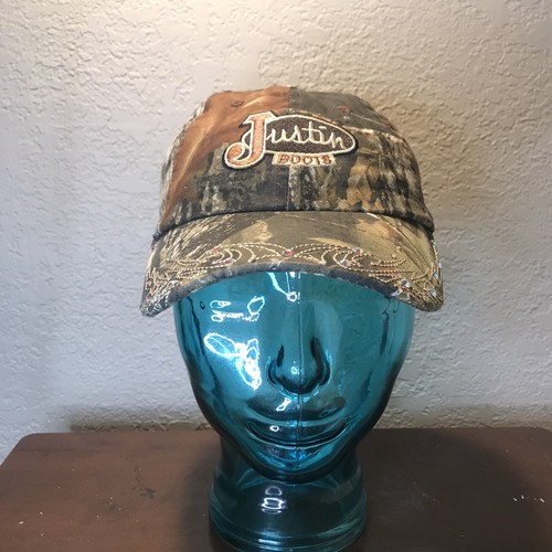 Justin Boots Camo Hat Strap Back 