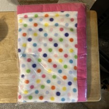 Brand New Dog Blanket, Angel Paws 41x32 Polka Dot