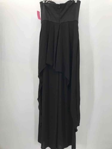 Pre-Owned Halston Heritage Black Size 8 Strapless Jumpsuit - Picture 2 of 3