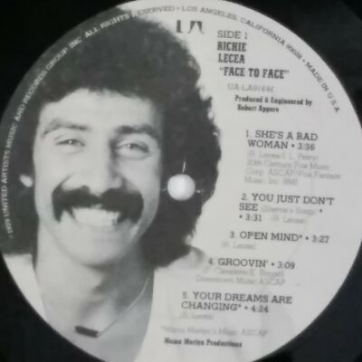 Richie Lecea Face to Face レコード Richie Lecea – Face To Face – Vinyl (LP, Album), 1978